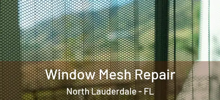  Window Mesh Repair North Lauderdale - FL